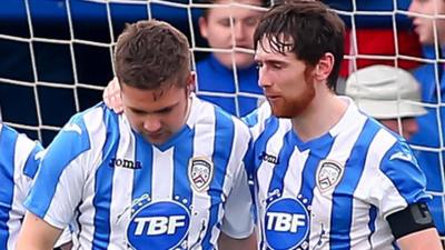 Coleraine's James McLaughlin scored the winner against Glentoran