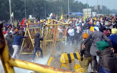 Farmers protest against new farm laws