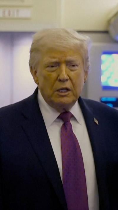 Trump on Air Force One