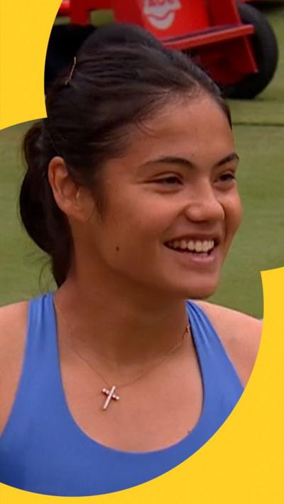 Emma Raducanu smiling
