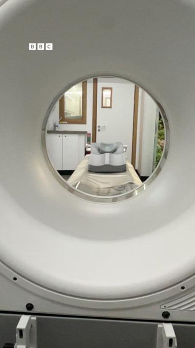 An MRI scanner.