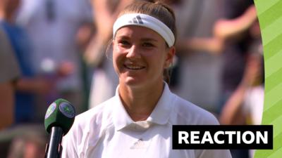 Karolina Muchova on-court interview