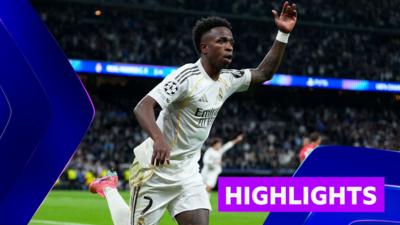 Watch as Real Madrid head through to the last 16 in the Champions League after a dramatic victory against Benfica.