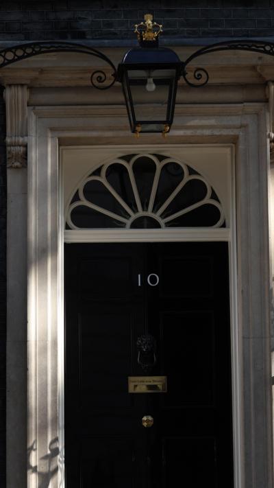 Door of No 10 Downing Street