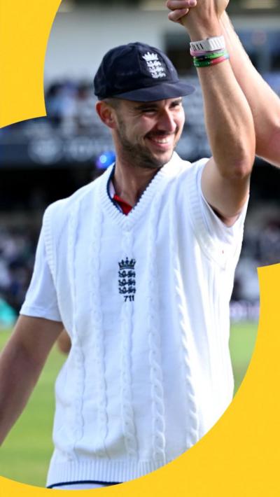Josh Tongue after taking five wickets 