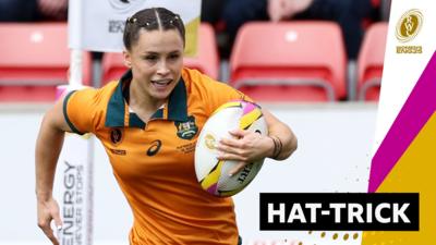 Desiree Miller scores a try