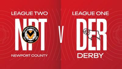 Newport County v Derby County graphic