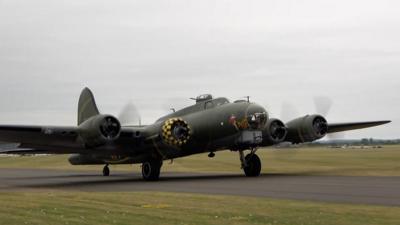 Boeing g B-17G plane at Duxford