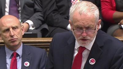 Jeremy Corbyn at PMQs