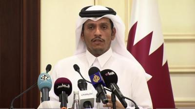 Qatari Foreign Minister Sheikh Mohammed bin Abdulrahman al-Thani