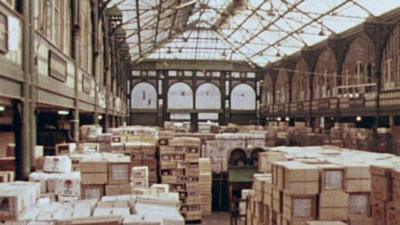 The inside of the Covent Market building