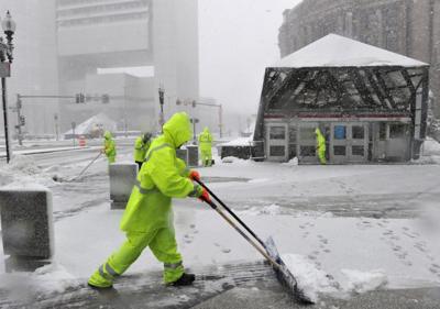 Residents are cheerfully shovelling heaps of snow in sub-zero temperatures after a numbing nor'easter.