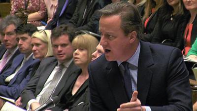 David Cameron at PMQs