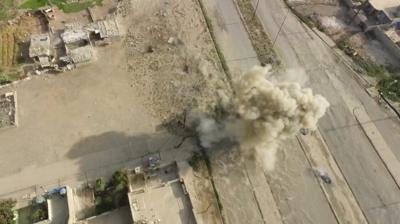 Explosion in Mosul street