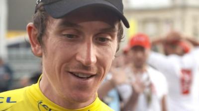 Geraint Thomas talks to BBC Sport