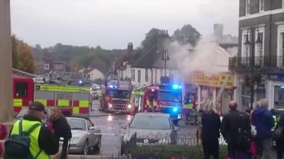 Fire in Bury St Edmunds