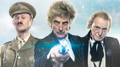 Mark Gatiss, Peter Capaldi and David Bradley