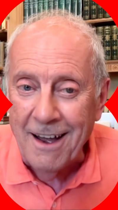 Gyles Brandweth with a pink salmon t shirt on 