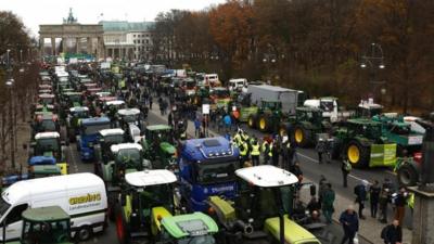 Protesters in Berlin