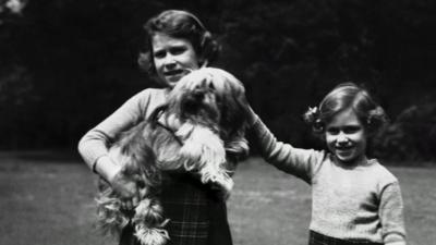 The Queen photographed when she was a child