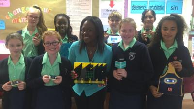 Kids try out the new Micro Bit