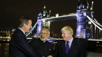 Cameron, Modi and Johnson