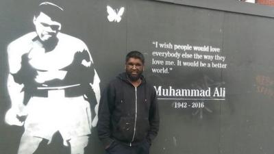 Mohammed Ali with his namesake