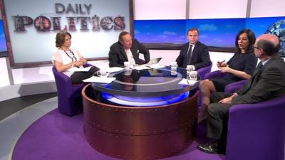 Jo Coburn, Andrew Neil, George Eustice, Caroline Flint