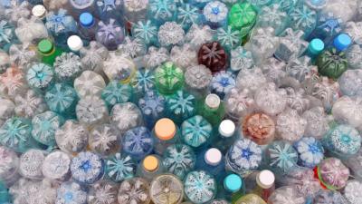 Plastic bottles.