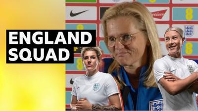 England head coach Sarina Wiegman, Beth England, Millie Bright