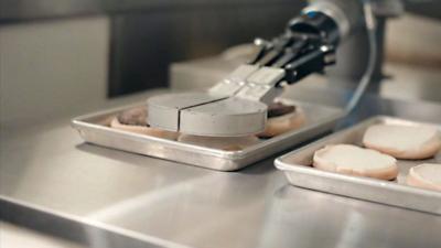 A burger-flipping robot known as Flippy