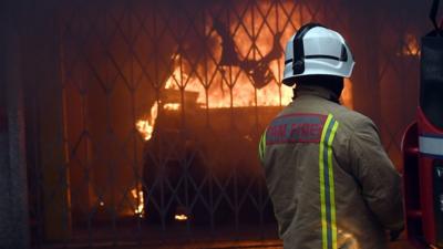 Fire at Westgate Street Car Park