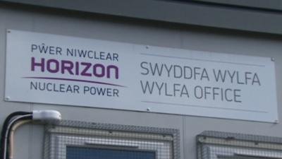 Wylfa Newydd sign