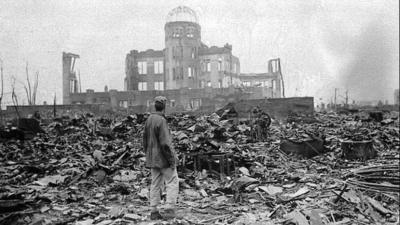 Archive photo of Hiroshima in 1945