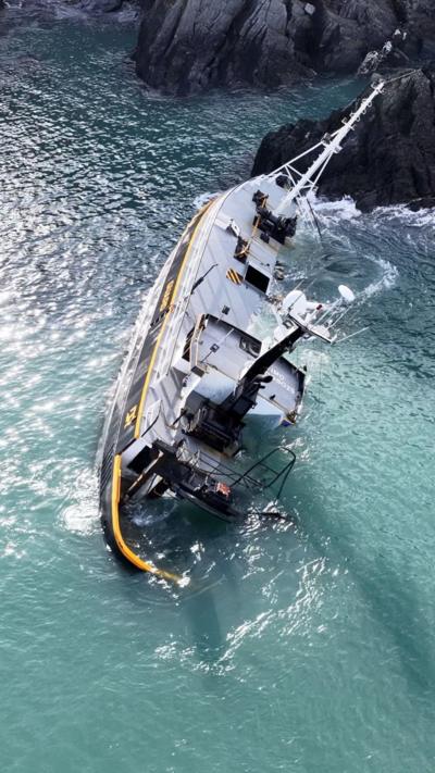 Shipwreck off Pembrokeshire