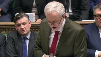 Jeremy Corbyn at PMQs