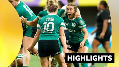 Ireland celebrate beating New Zealand