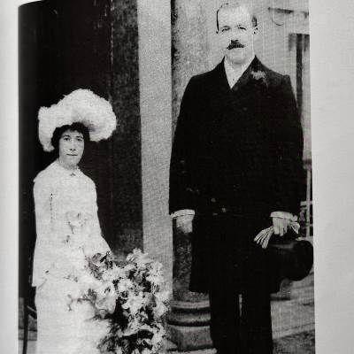 Wediing photo of John Hughe and wife Mary Ann