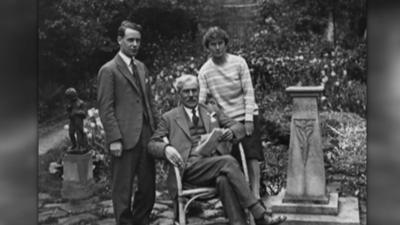 Ramsay MacDonald with son Malcolm and daughter Ishbel in 1929