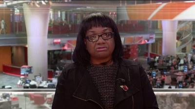 Diane Abbott speaking to BBC Breakfast