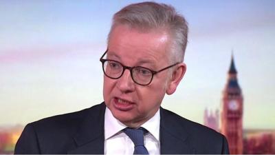 Housing secretary Michael Gove