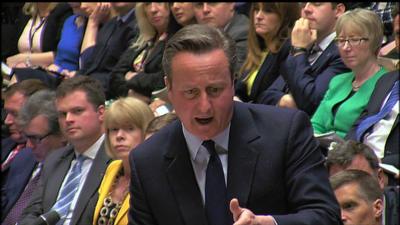 David Cameron at PMQs