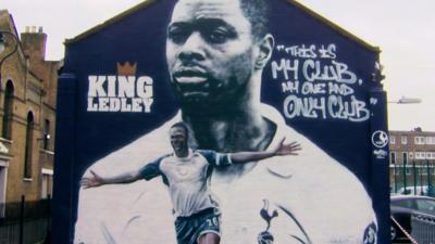 A mural of Ledley King