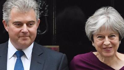 Brandon Lewis and Theresa May