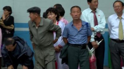 People in Pyongyang