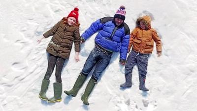 Rupert Murrell with his family