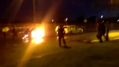 Petrol bomb attack