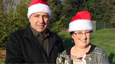 A care home worker who won £1 million on the lottery says she will still do her 12-hour Christmas Day shift.