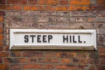 Steep Hill sign