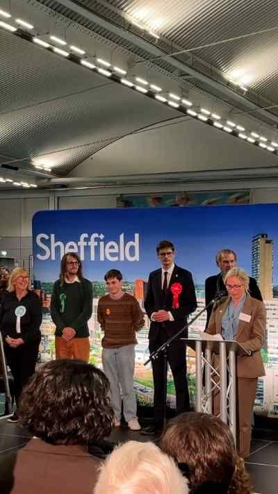 The moment Sheffield City Council leader Tom Hunt loses his seat